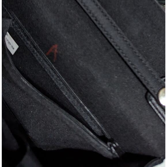 Leather crossbody purse Unbranded VGUC 8x7x3" Y2K Strap 40x42"can be smaller - Picture 6 of 13